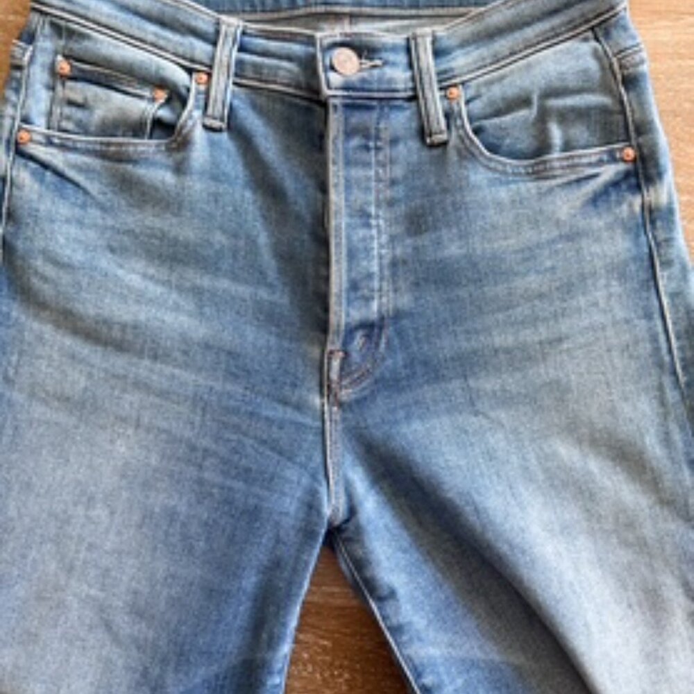Mother 'The Tomcat Roller Fray' Wide-Leg Jean in Groovy Kind of Love | size 27 - Picture 6 of 11